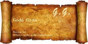 Godó Gida névjegykártya